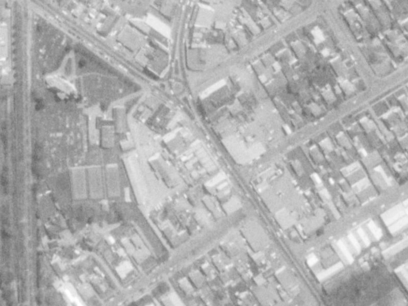 495 Papanui Road from the air, 1975-1979