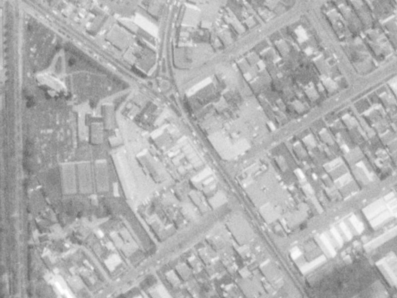 482 Papanui Road from the air, 1975-1979