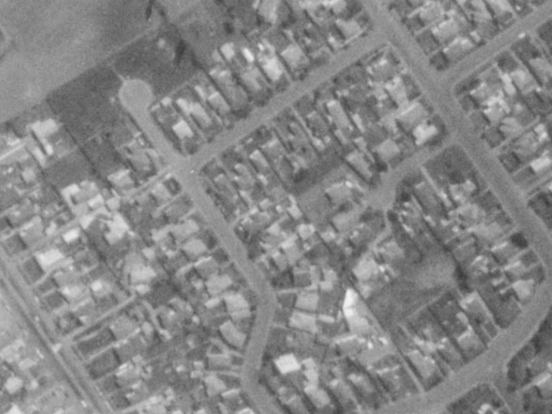 Esperance Street from the air, 1975-1979
