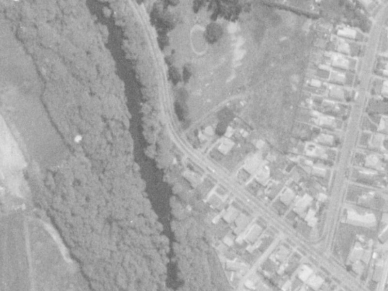 50 Lake Terrace Road from the air, 1975-1979