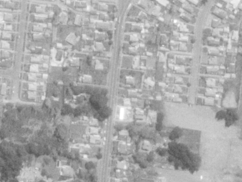 34 Bassett Street from the air, 1975-1979