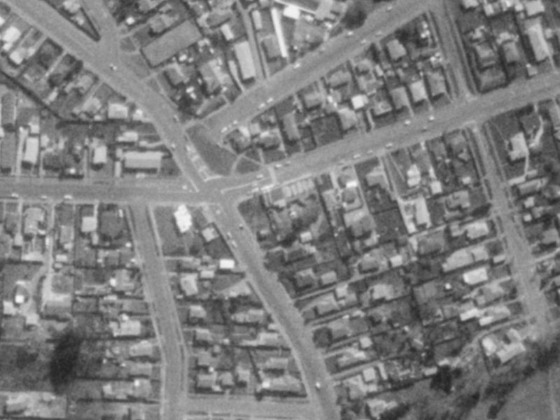 167A Bowhill Road from the air, 1975-1979
