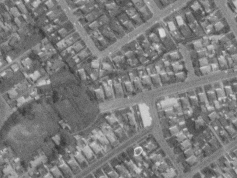23 Grassmere Street from the air, 1975-1979