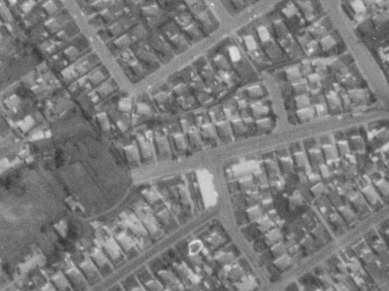35 Ranger Street from the air, 1975-1979