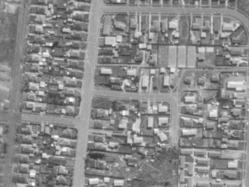 66 Castletown Place from the air, 1975-1979