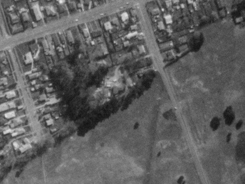 38 Shaw Avenue from the air, 1975-1979