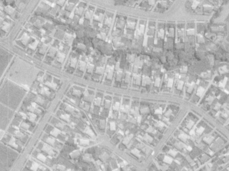 166 Condell Avenue from the air, 1975-1979