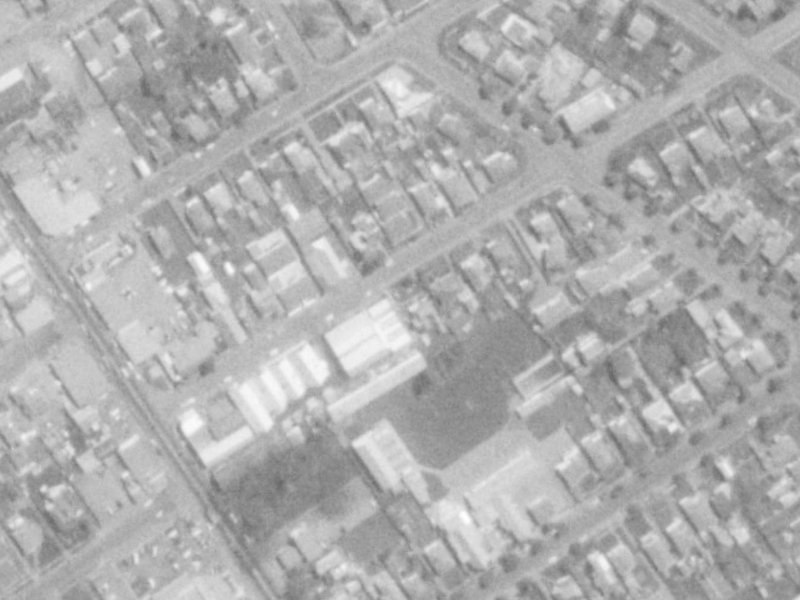 30 Frank Street from the air, 1975-1979