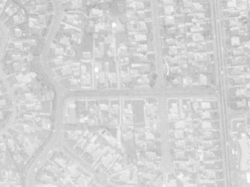 Voss Street from the air, 1975-1979
