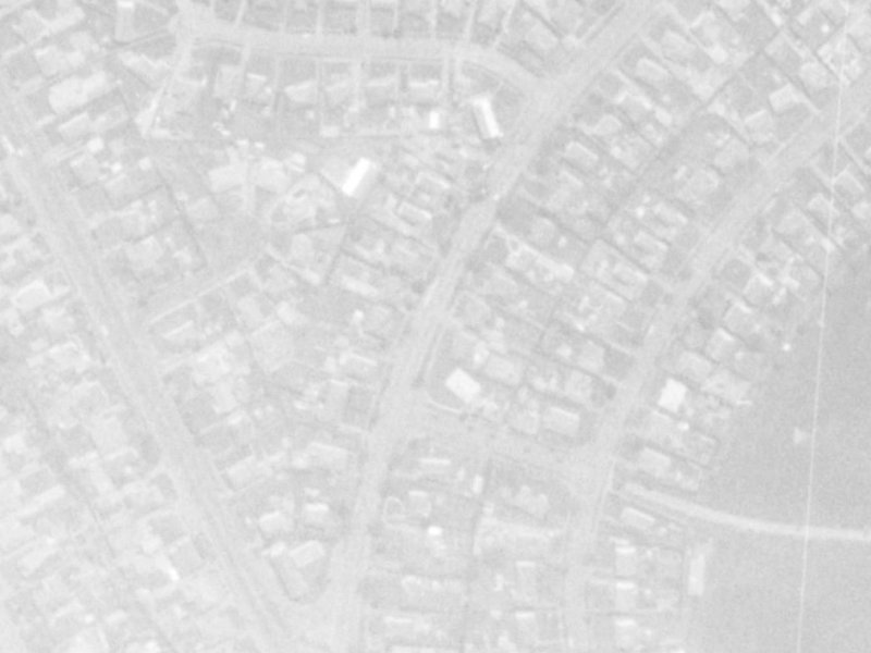 Akaroa Street from the air, 1975-1979