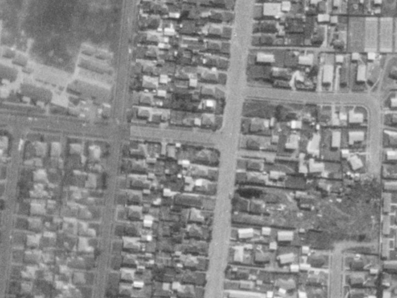 135 Bower Avenue from the air, 1975-1979