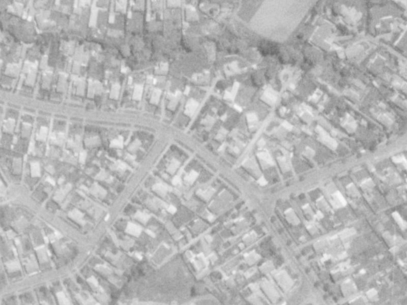 131-135 Condell Avenue from the air, 1975-1979