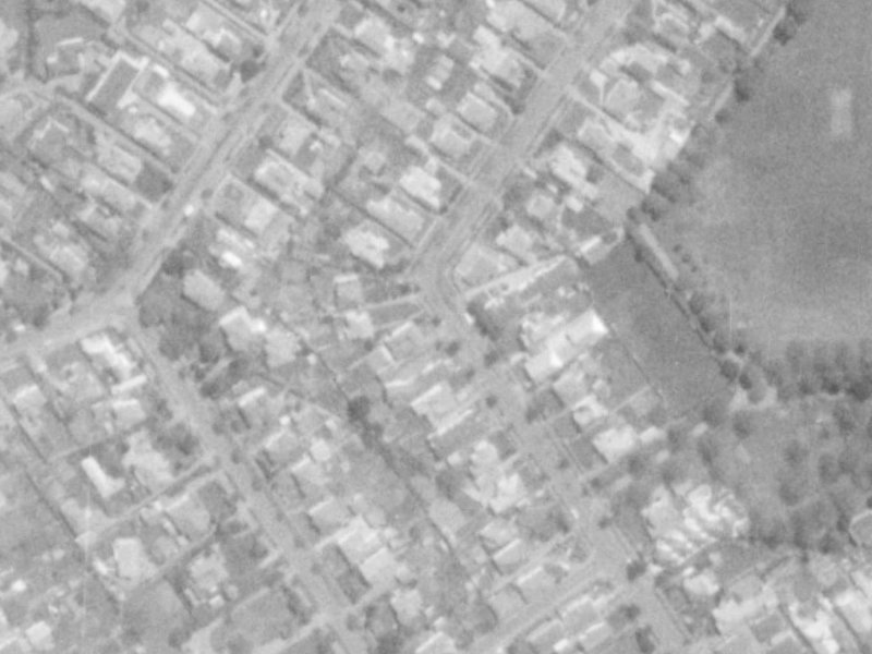 73 Saint James Avenue from the air, 1975-1979