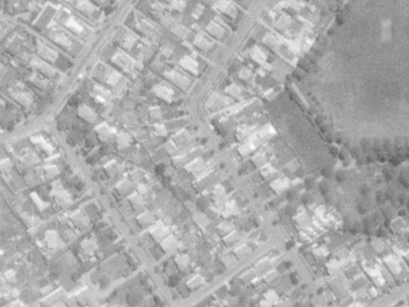 71 Saint James Avenue from the air, 1975-1979