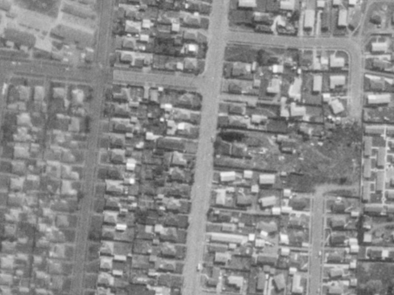 127 Bower Avenue from the air, 1975-1979