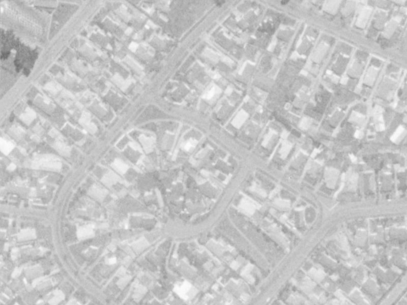 44 Burnside Crescent from the air, 1975-1979