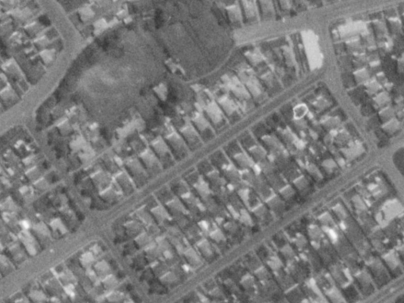 Weston Road from the air, 1975-1979