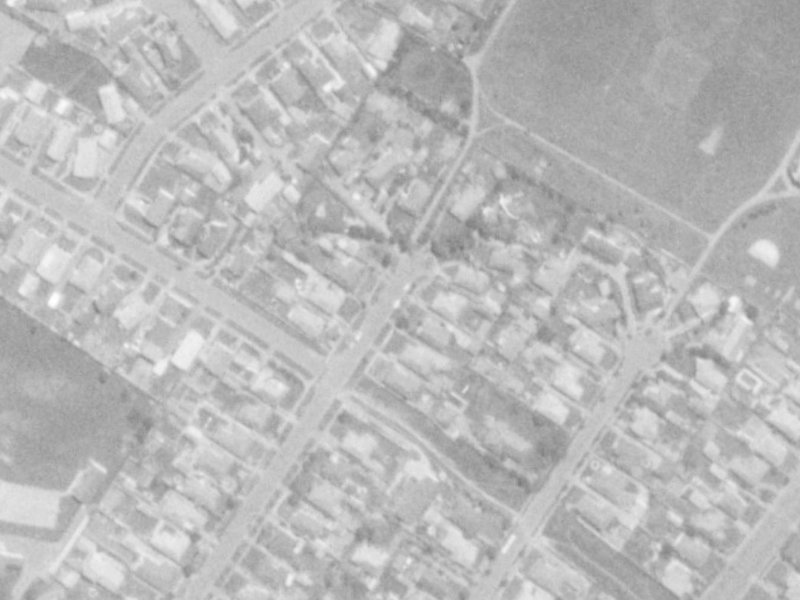 28 Manor Place from the air, 1975-1979