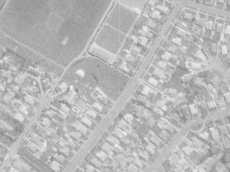43–49 Jennifer Street from the air, 1975-1979