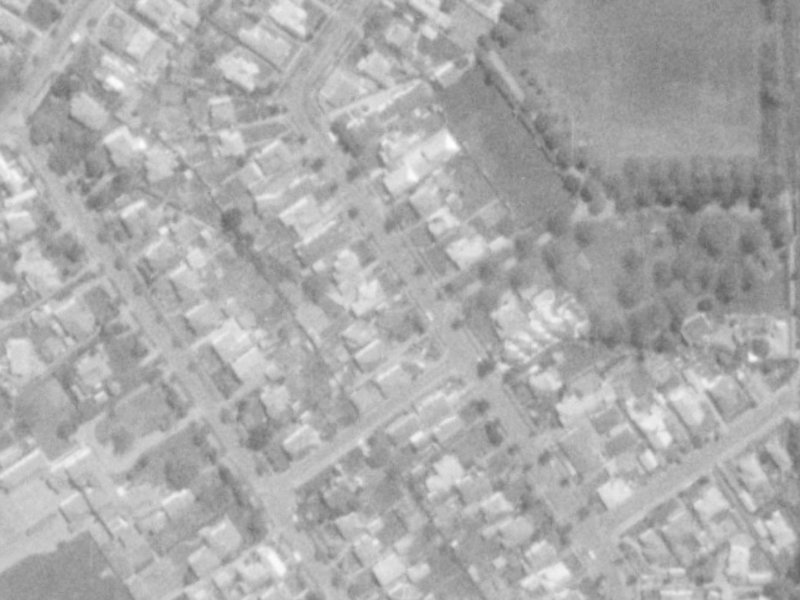 57 Saint James Avenue from the air, 1975-1979