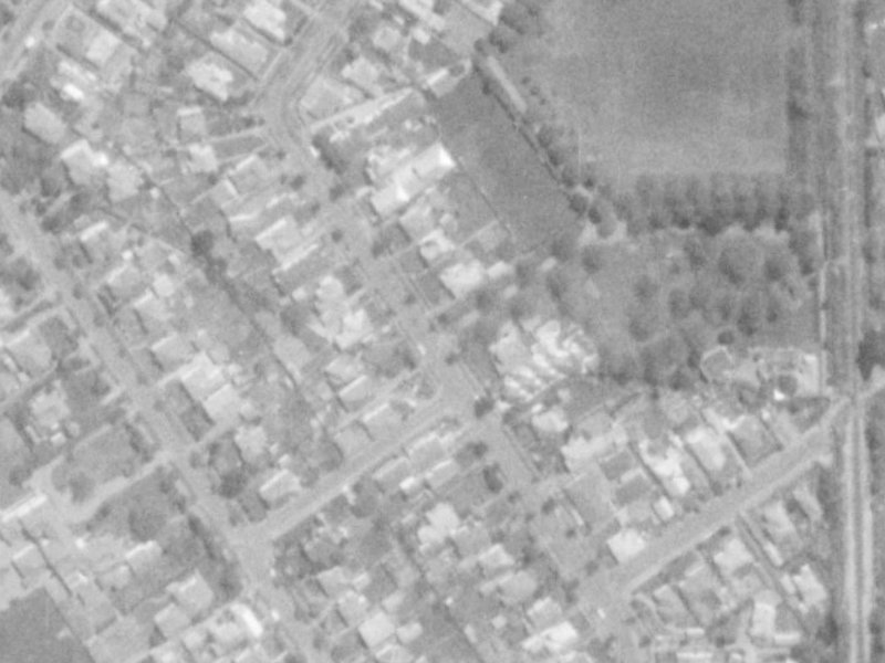62 Saint James Avenue from the air, 1975-1979