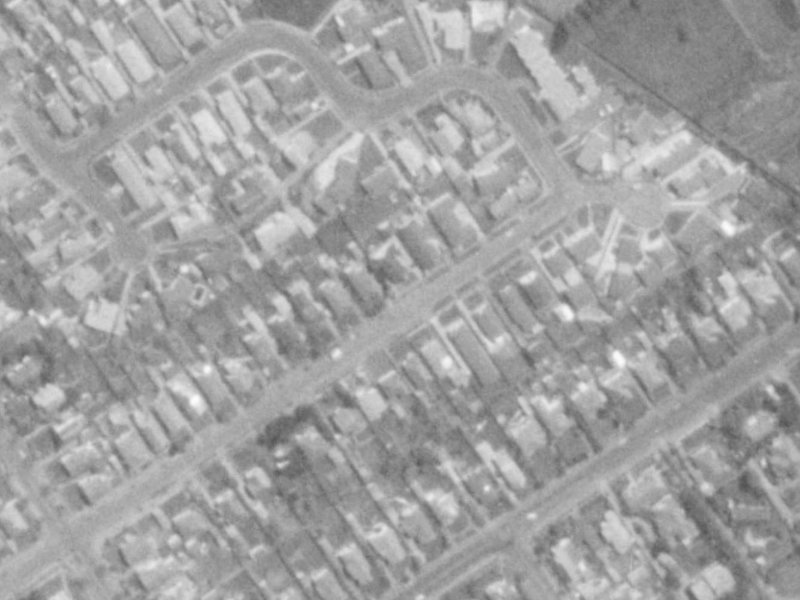 85 Perry Street from the air, 1975-1979