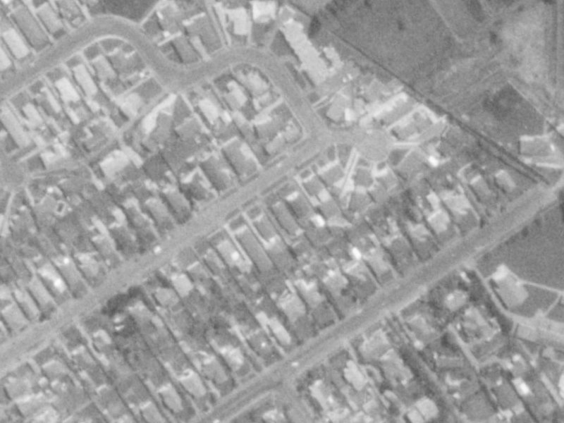 88 Perry Street from the air, 1975-1979