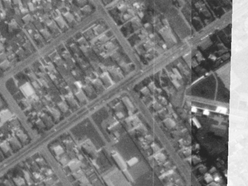 65 Kensington Avenue from the air, 1975-1979