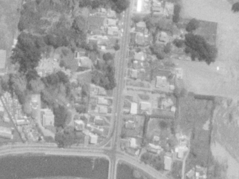 11A Bassett Street from the air, 1975-1979