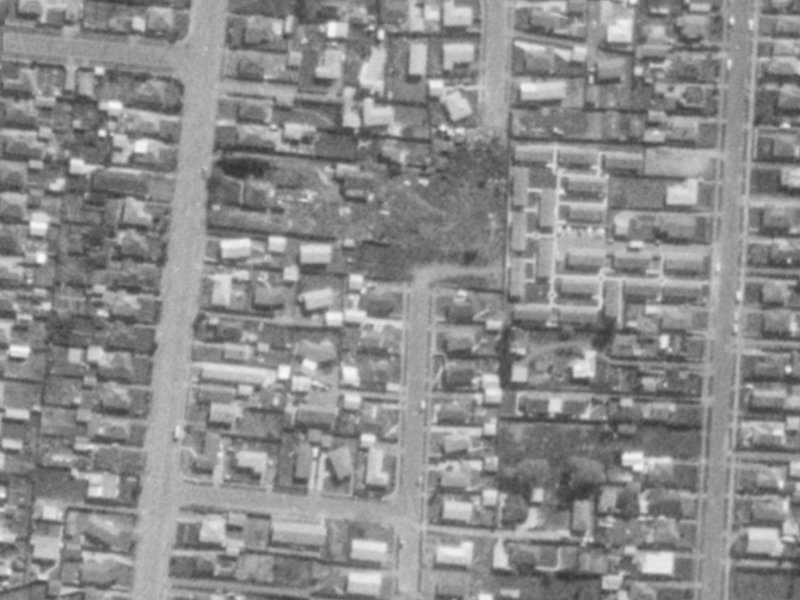 23 Thurso Place from the air, 1975-1979