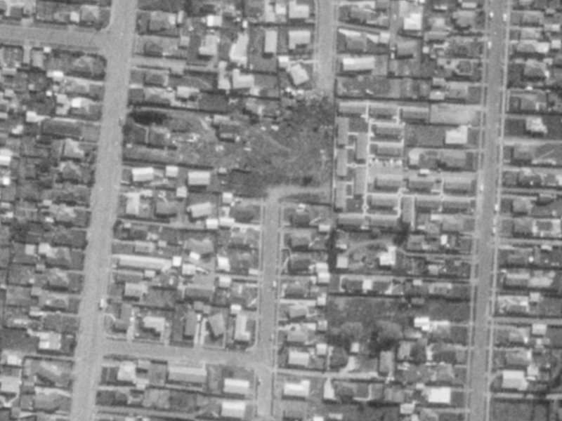 24 Thurso Place from the air, 1975-1979