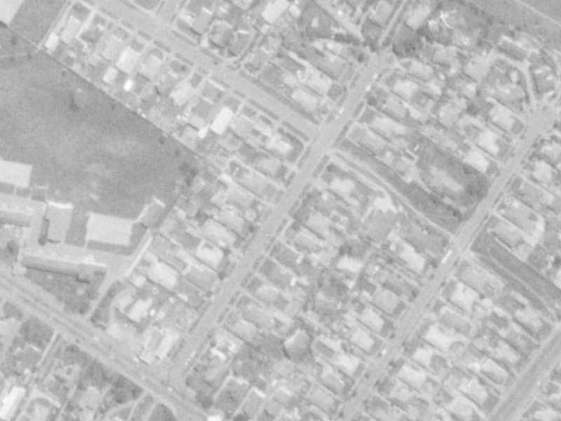 14 Manor Place from the air, 1975-1979