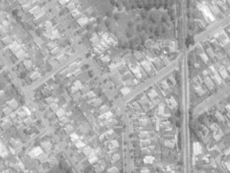 44 Saint James Avenue from the air, 1975-1979