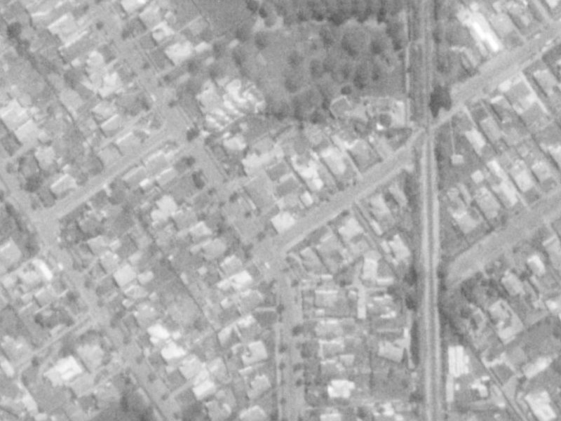 42 St James Avenue from the air, 1975-1979