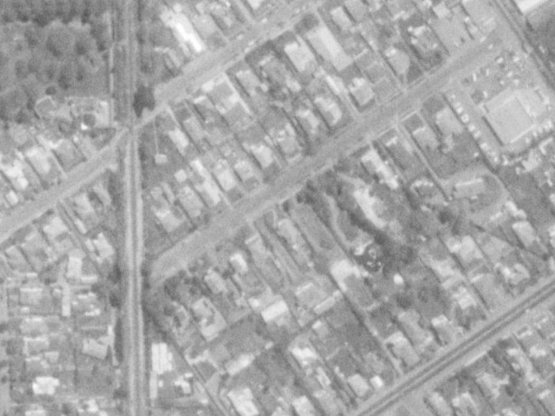 22 Blair Avenue from the air, 1975-1979