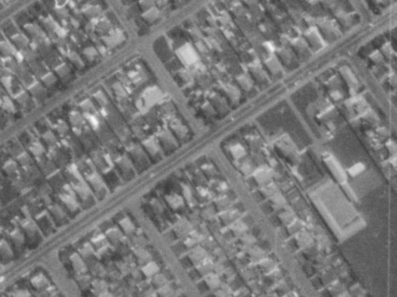 354 Innes Road from the air, 1975-1979