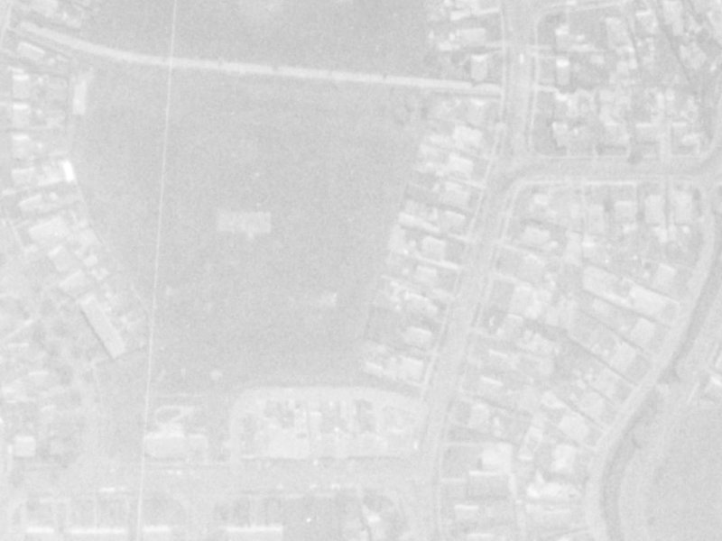 121 Emmett Street from the air, 1975-1979