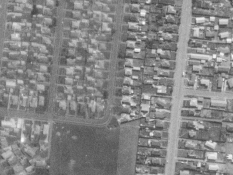 26 Willryan Avenue from the air, 1975-1979
