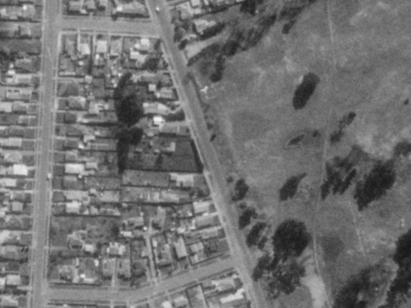 212 Keyes Road from the air, 1975-1979