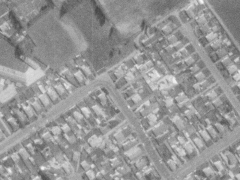 200 Rutland Street from the air, 1975-1979