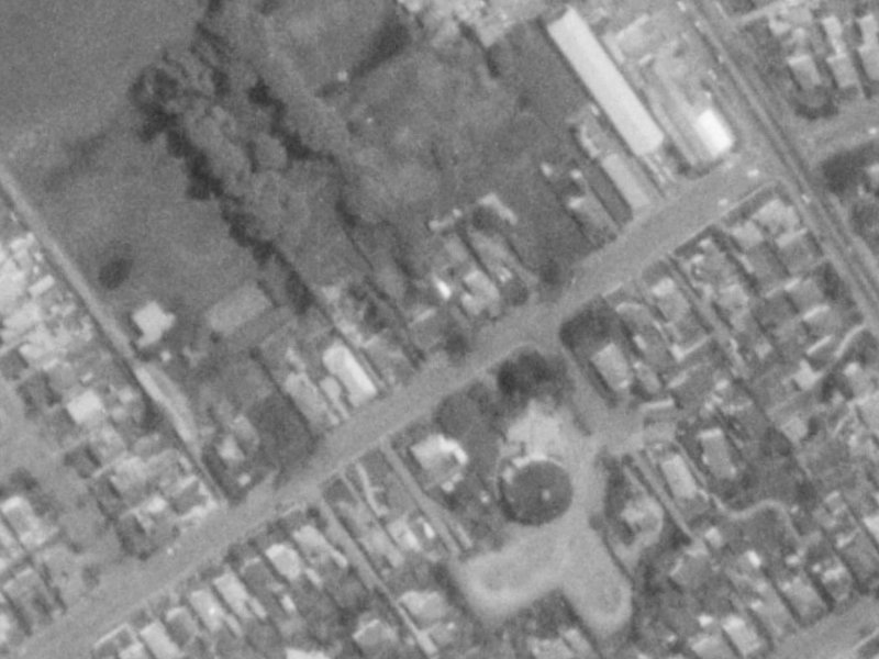 59 McFaddens Road from the air, 1975-1979