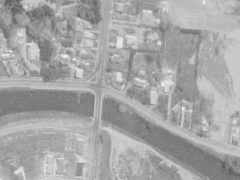 2A Bassett Street from the air, 1975-1979