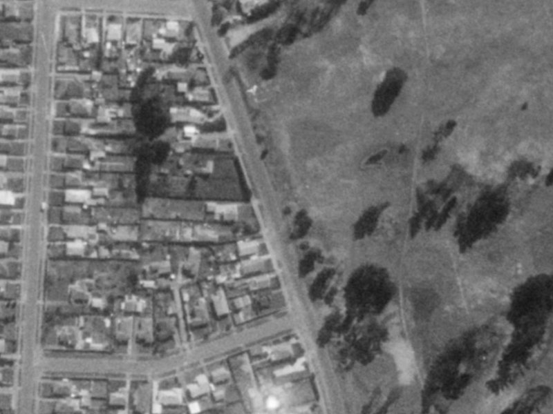 214 Keyes Road from the air, 1975-1979