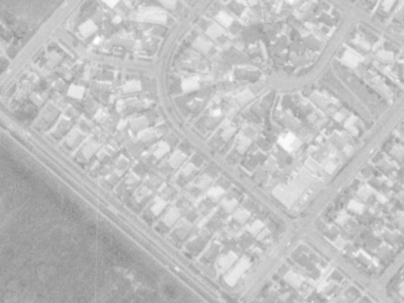15 Burnside Crescent from the air, 1975-1979