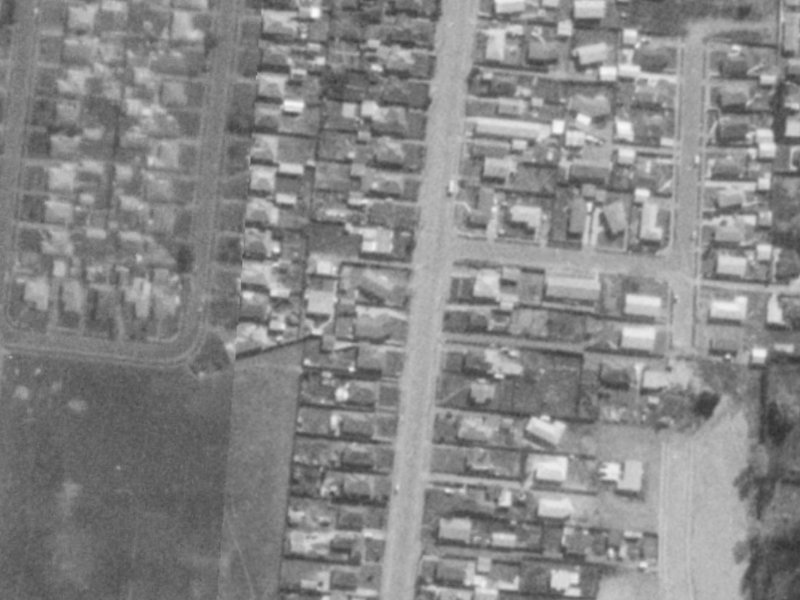93 Bower Avenue from the air, 1975-1979