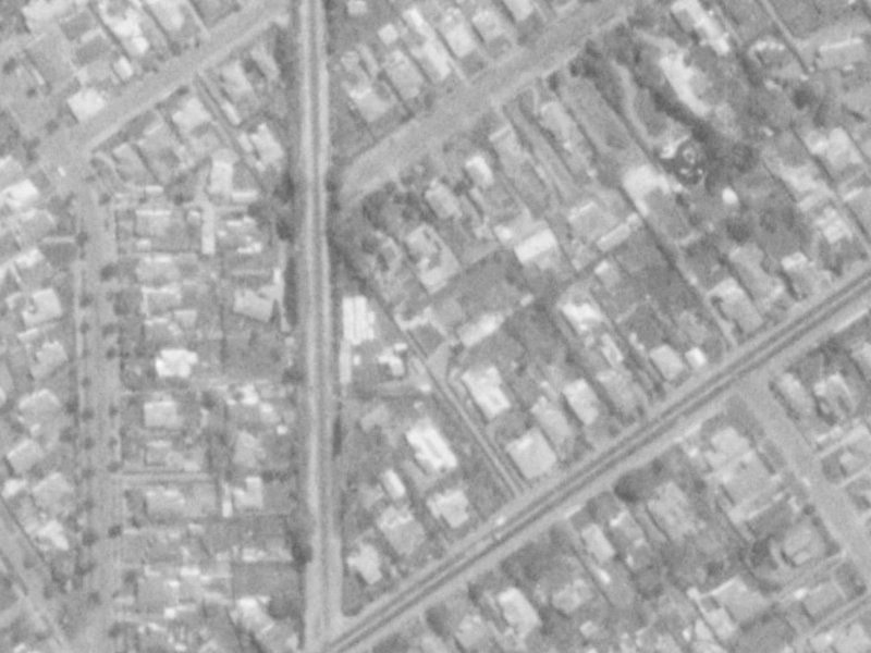36a St James Avenue from the air, 1975-1979