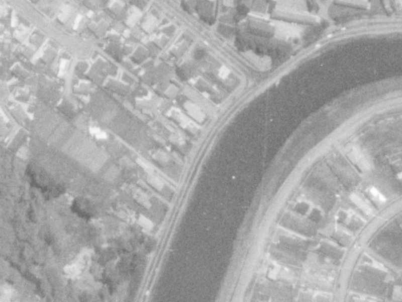 235-237 New Brighton Road from the air, 1975-1979