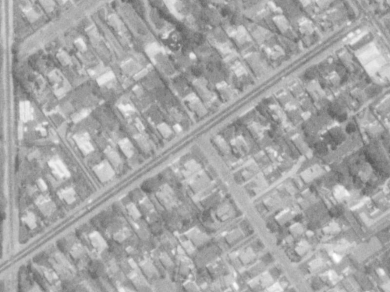 164 Blighs Road from the air, 1975-1979