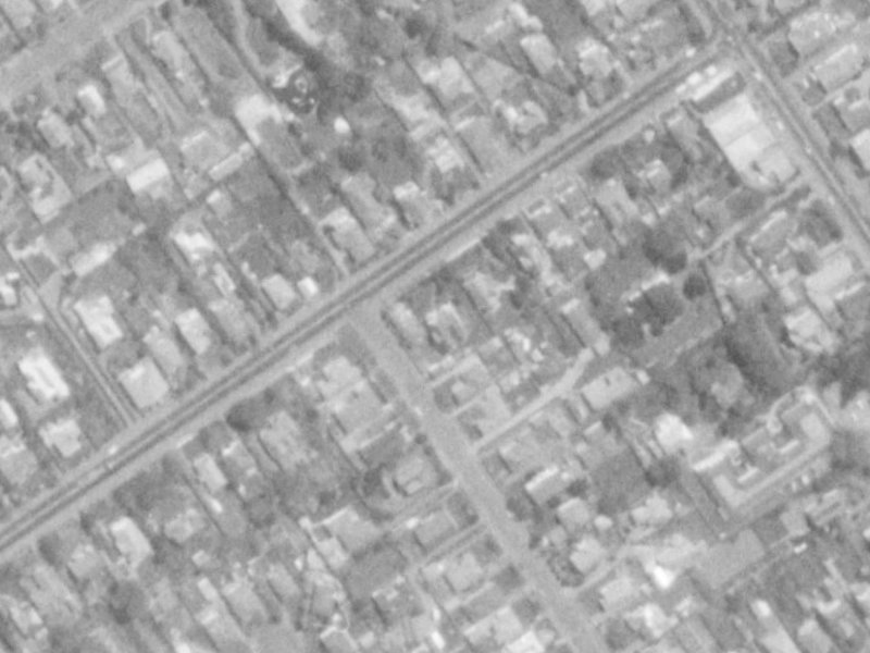 172 Blighs Road from the air, 1975-1979