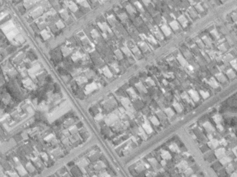16 Perry Street from the air, 1975-1979